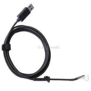 NEW USB Cable Braided Wire Replacement for Logitech G502 Hero RGB Gaming Mouse - Picture 1 of 6