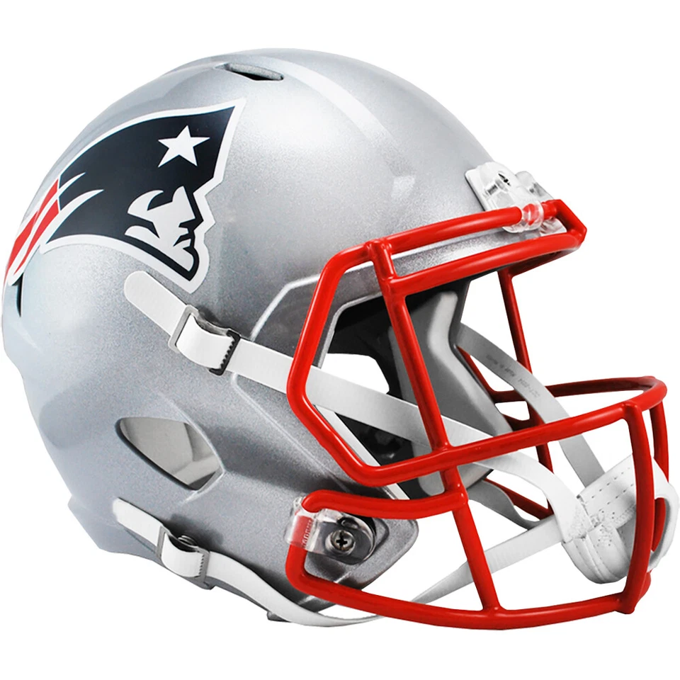 Casco de fútbol americano réplica tamaño completo New England Patriots Riddell Speed Foto 1 de 4