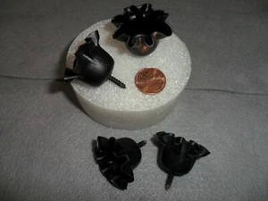 Vintage Black Metal Tapper Candle Holders For Crafts - Picture 1 of 4