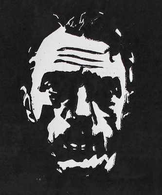 Leonhard Wachter Porträt Neo Rauch Contemporary sign Linolschnitt 2020 12/50 - Bild 1 von 2