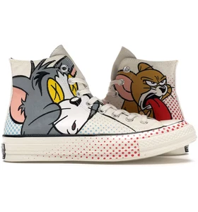 Converse x Tom And Jerry Chuck Taylor 70 Hi - 8.5 - 165734C Red Black Egret High - Picture 1 of 5