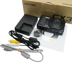 RICOH CX3 Black Digital Camera 10MP Compact Zoom Tested LCD Haze Japan - Picture 1 of 10