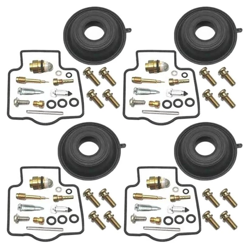 4 For Kawasaki Ninja ZX-7 ZX-7R ZX750 J P L Carburetor Repair Kit Carb Diaphragm Foto 1 de 3
