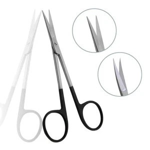 Set of 12 IRIS Scissors,4.5",Cvd Suprcut Blades, 1 Sertd Blade, German Stainless - Picture 1 of 1