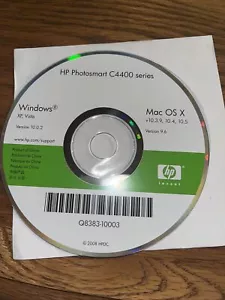 HP Photosmart C4400  Software CD Windows XP, Vista, Mac OS X,  2008 - Picture 1 of 2