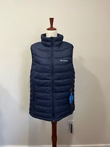 Columbia Women's Powder Lite II Insulated Vest Navy Large - Picture 1 of 6