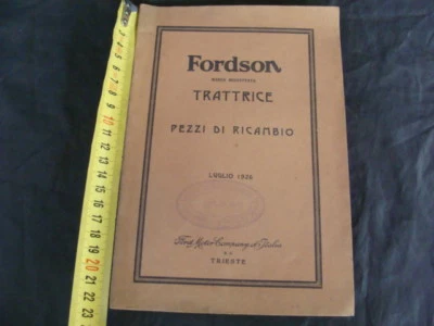 MANUALE PEZZI DI RICAMBIO FORDSON FORD TRATTORE 1926 - Immagine 1 di 4