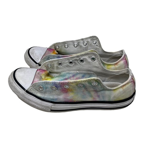 Converse All Stars Chuck Taylors basse colorate arcobaleno bambina taglia 3
