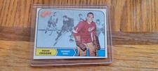 Topps Hockey Card #23 Roger Crozier Detroit Red Wings Goalie 1967-1968.