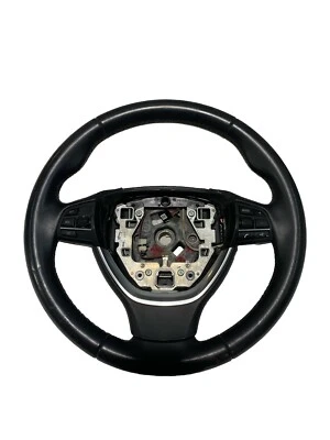 09-15 BMW 740i 740Li 750i 750Li F01 Steering Wheel Leather Oem - Image 1 of 4
