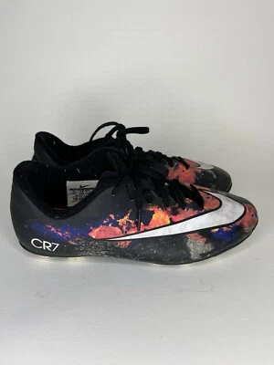nike cr7 mercurial Soccer Cleats Youth Size 5 Lace Up Shoes Sneakers Multicolor - Image 1 of 4