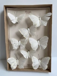 HomArt Butterfly Specimen Clips Set of 8 Decorative - Picture 1 of 7