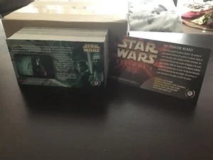 1999 TOPPS STAR WARS EPISODE 1 SERIES 1 WIDEVISION Cards COMPLETE BASE SET(80)NM - Picture 1 of 7