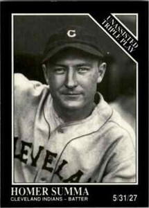 1991 CONLON COLLECTION - TSN - #205 HOMER SUMMA - INDIANS -