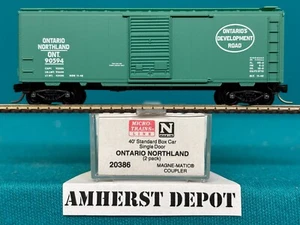 20386 Micro Trains Ontario & Northland Box Car Spur N Neu - Bild 1 von 1