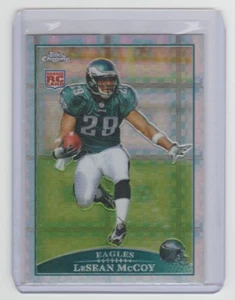 LeSEAN McCOY 2009 Topps cromo XFRACTOR #TC180 SP RC como nuevo y centrado FUTURE HOF - Imagen 1 de 2