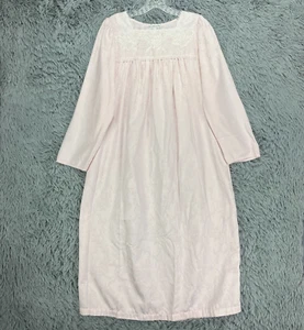 Vestido de noche Miss Elaine para mujer S rosa claro cuello cuadrado encaje manga larga - Imagen 1 de 9