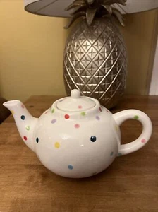 Lovely Gisela Graham Limited Spotty Teapot - Picture 1 of 6