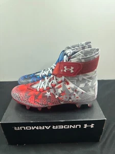 Under Armour Highlight MC LE USA Football Cleats 3026340-100 Men's Size 12 New - Picture 1 of 8