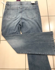 Womens Gloria Vanderbilt GV SHAPE EFFECT Hi Rise Flare Jeans Sz 16 36 /38 W 34L - Picture 1 of 4