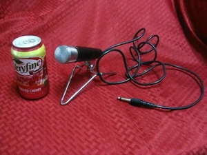 Vintage Akai DM-13 Dynamic Microphone cable 1/4 plug Tested Works Japan HiZ 50k - Picture 1 of 8