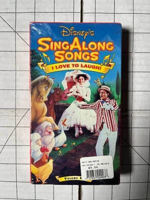 Disney Sing-Along Songs VHS I Love to Laugh Vol 9 Mary Poppins New Ships Fast - Image 1 of 3