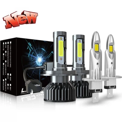 H4 H1LED headlights + fog lights 24000lm for mazda 121 1990-2001 2002 - image 1 of 4