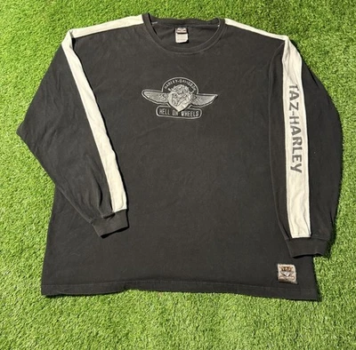 Camisa Harley-Davidson Warner Bros 1999 Taz Rara De Colección Manga Larga EE. UU. Talla 2XL Foto 1 de 4