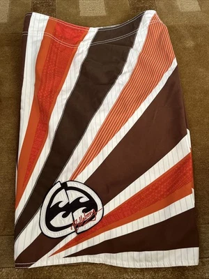RARO BOARDSHORTS BILLABONG ANDY IRONS SAMURAI PARA HOMBRE TALLA 40 NARANJA BLANCO Y MARRÓN Foto 1 de 4