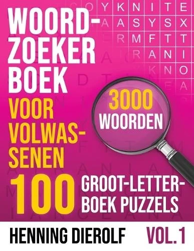 Henning Dierolf Woordzoeker Boek voor Volwassenen 100 Groot-Letterbo (Paperback) - Image 1 of 1