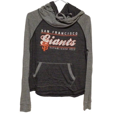 Soft As A Grape SF Giants Hoodie Women's Medium Gray Pullover MLB Baseball - Image 1 of 4