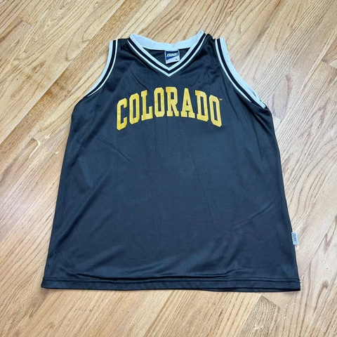 Vintage Colorado Buffaloes Basketball Jersey Size Large Bike Black Cover
