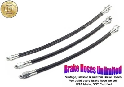 JUEGO DE MANGUERA DE FRENO Mercury Custom Station Wagon 1955, con frenos eléctricos Foto 1 de 2