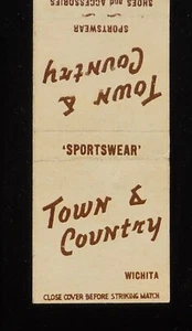 1940s Town & Country Sportswear Shoes and Accessories Wichita KS Sedgwick Co MB - Picture 1 of 2