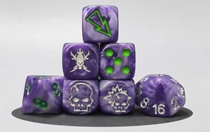 Set Dadi Elfo Oscuro - D6 Personalizzato per Fantacalcio, Giochi di Ruolo e Da Tavolo - Foto 1 di 9