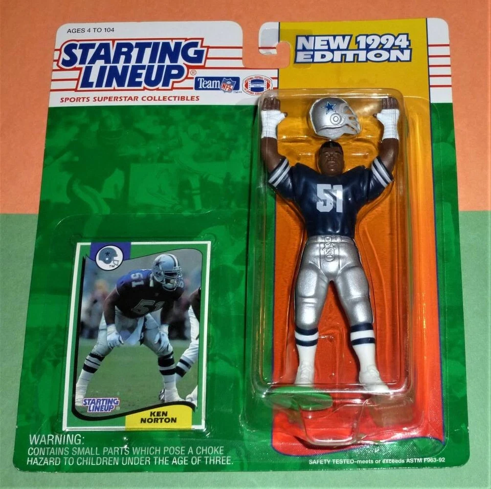 1994 Ken Norton Dallas Cowboys Rookie Kenner Starting Lineup