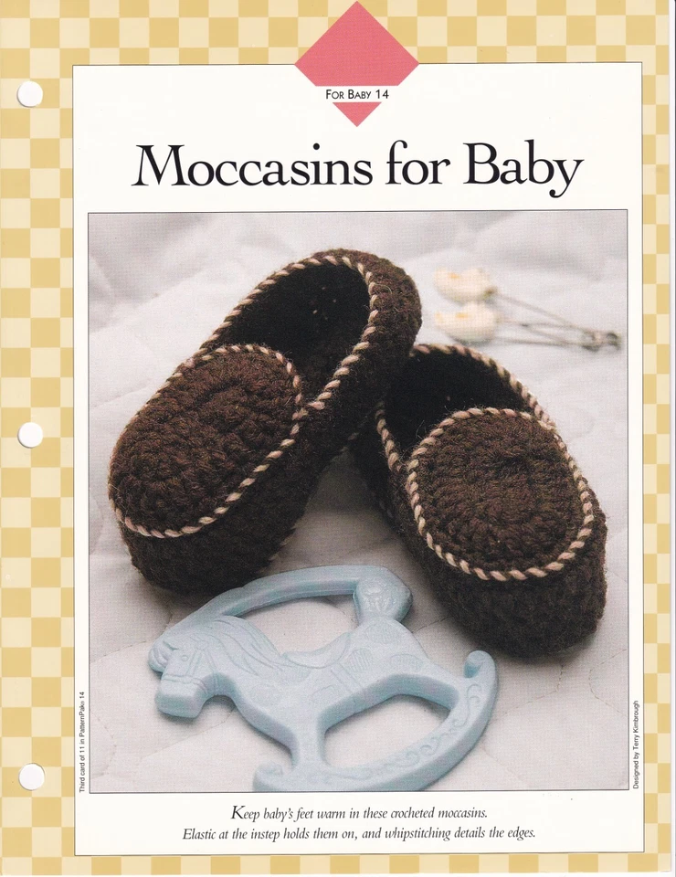 Instrucciones de patrón de ganchillo MOCASINES PARA BEBÉ Vanna's Favoritos Foto 1 de 1