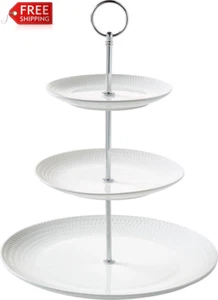 Maxwell & Williams White Basics Diamonds 3-Tier Cake Stand Gift Boxed - Picture 1 of 12