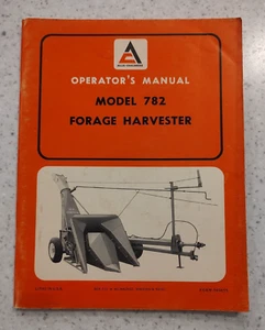 MANUAL DE OPERADOR/PROPIETARIO ALLIS-CHALMERS - COSECHADORA DE RECOLECCIÓN - MODELO 782 - Imagen 1 de 4
