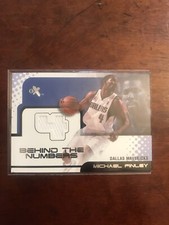 2001 - 02 Fleer E-X Behind the Numbers Michael Finley Game-Worn Jersey Card