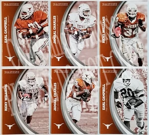 Juego de 80 cartas Panini Texas Longhorns 2015 Earl Campbell Ricky Williams J. Charles - Imagen 1 de 9