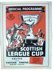 1958 Scottish League Cup Semi Final Celtic v Partick Thistle 1st October - Picture 1 of 3