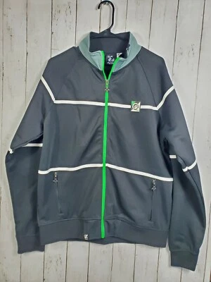 Chaqueta de Pista LRG Lifted Research Group Talla M Mediana Negra Verde Cremallera ¡Bonita! Foto 1 de 4