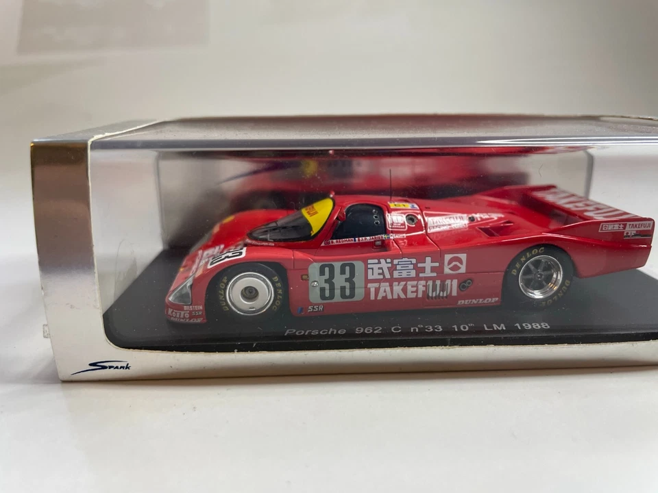 PORSCHE 962 C #33 LE MANS 1988 TAKEFUJI 1/43rd model by SPARK S1912 - Image 1 of 4