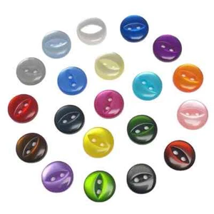Fish Eye Buttons - Various Colours and Sizes Available, Knitted, Baby Clothes - Picture 1 of 28