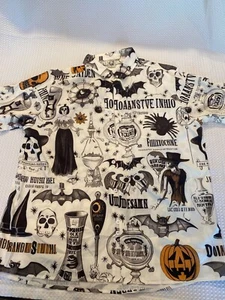 Hardaddy Button Down Herren L All Over Print Halloween Kurzarm Kragen - Bild 1 von 4