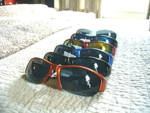 Gafas de sol para hombre elegantes marco de borde 1/2 verano divertidos colores gafas de sol para mujer XS94 - Imagen 1 de 11