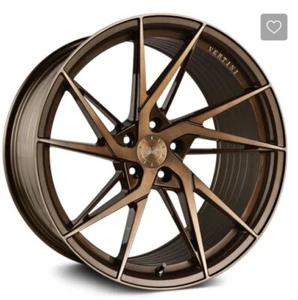 19x8.5" Vertini Wheels RFS1.9 Brushed Dual Bronze Flow Formed Rim (1pc - Picture 1 of 3
