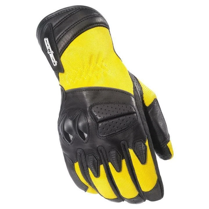 Cortech GX Air 3 Yellow Mesh and Leather Motorcycle Gloves Men's Size Small - Image 1 of 1