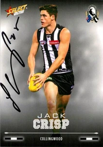 Signed 2016 Collingwood Magpies AFL Select Footy Stars Card - Jack Crisp - Picture 1 of 3